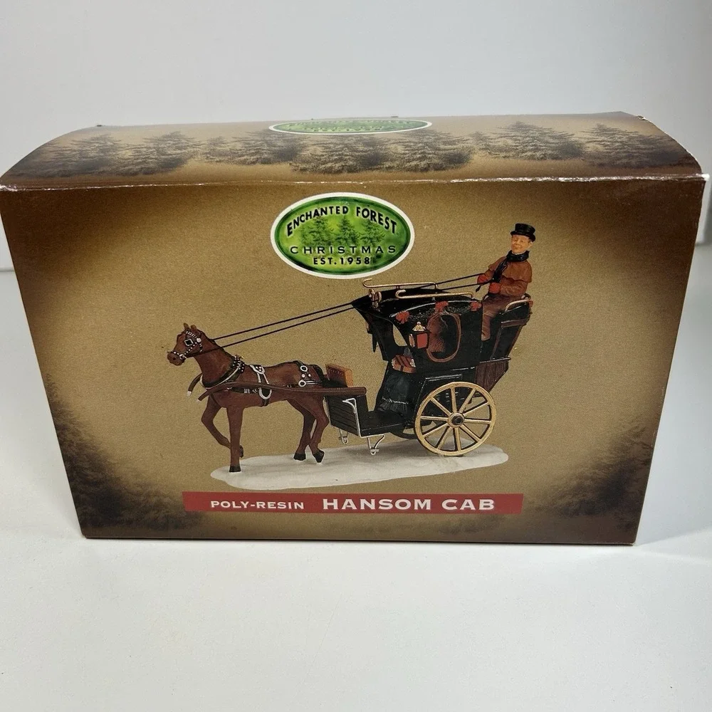 Lemax Hansom Cab Horse and Carriage Village Collection 2000 #03329 with Box‎